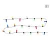 0.5m 1:12 Scale Miniature Christmas Lights - Multi-Color Plastic String Lights for Dollhouse