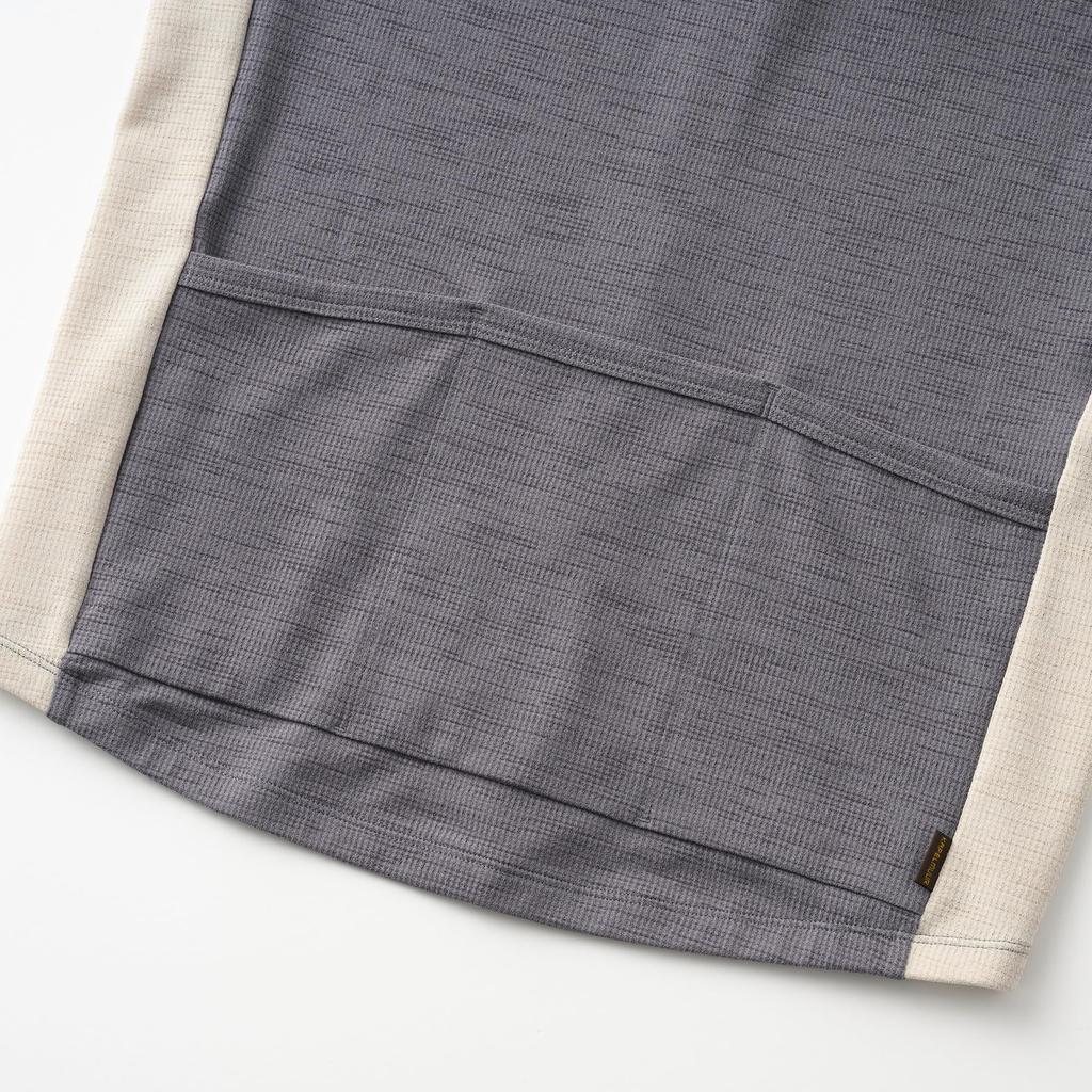 Kapelmuur Cycling Short Sleeve Size M Jersey, Linen-Style Combination, Ivory,