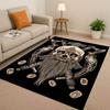 Classic Nordic Viking Totem Vegvisir Rune Valhalla Valknut Living Room Non-Slip Area Rug Carpet for Bedroom Sofa,Home Doormat