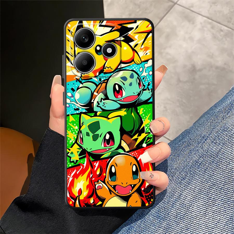 Cartoon Hot Pokemon Funda Phone Cover Case for Xiaomi Redmi Note 13 Pro Plus 10S 9S 11s 12s 7 8 14 11 10 9 12 Pro
