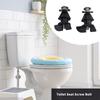 2PCS Plastic Toilet Seat Mounting Screws Rustproof Design For Easy Assembly