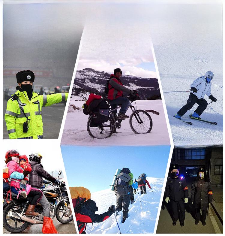 3.7V Electric Heated Winter Cycling Gloves - Thick, Windproof, and Warm.