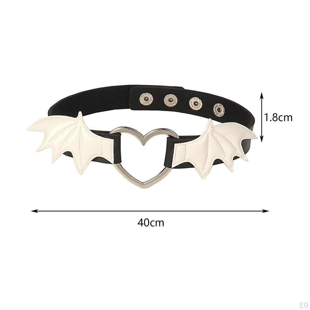 Choker Halskette PU Leder Geschenk Herz Rock Gürtel Schlüsselbein Kette Punk Steampunk für