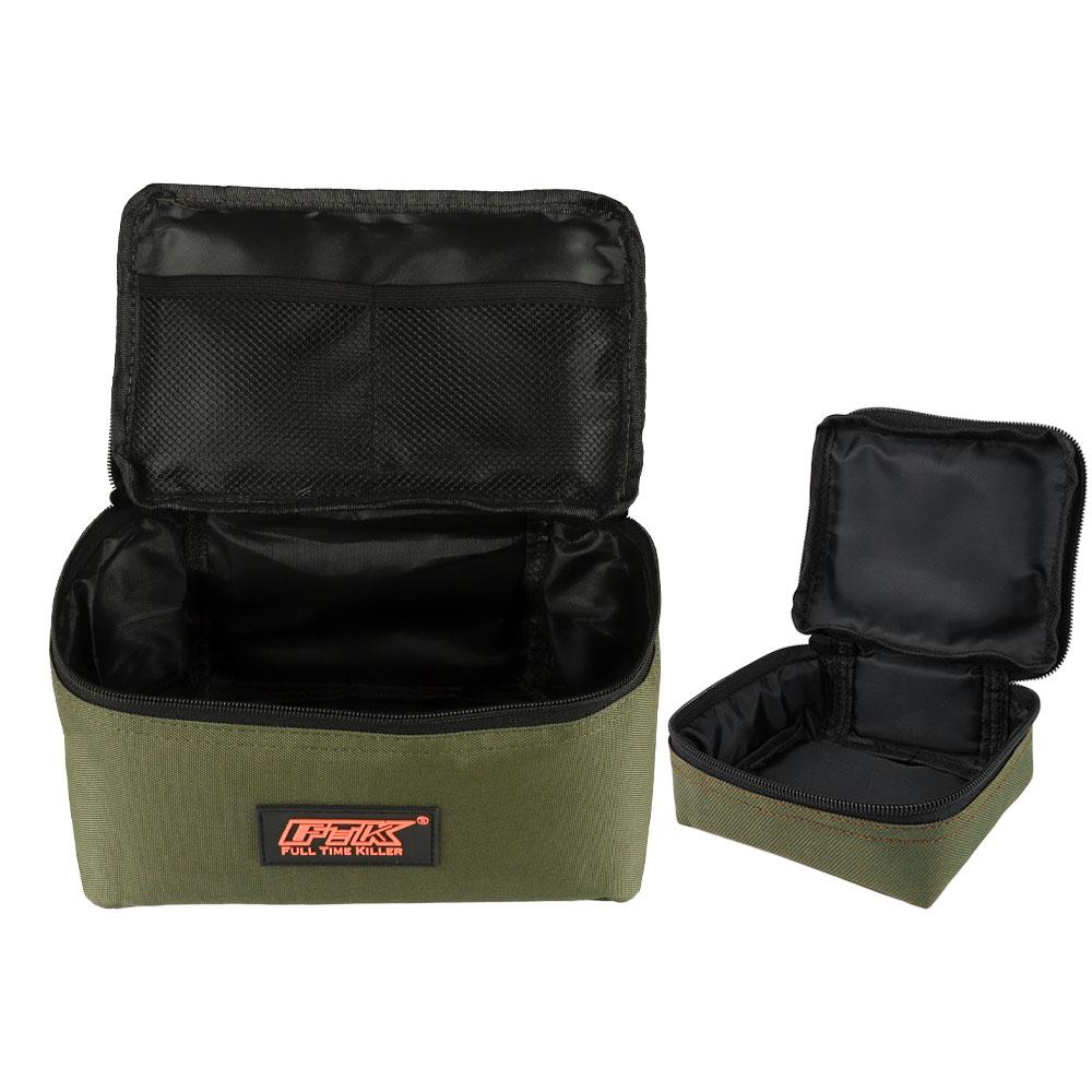 FTK Fishing Tackle Bag with 4 Small Pouches Fishing Reel Lure Storage Bag Pouch Fishing Tackle Organizer Bag