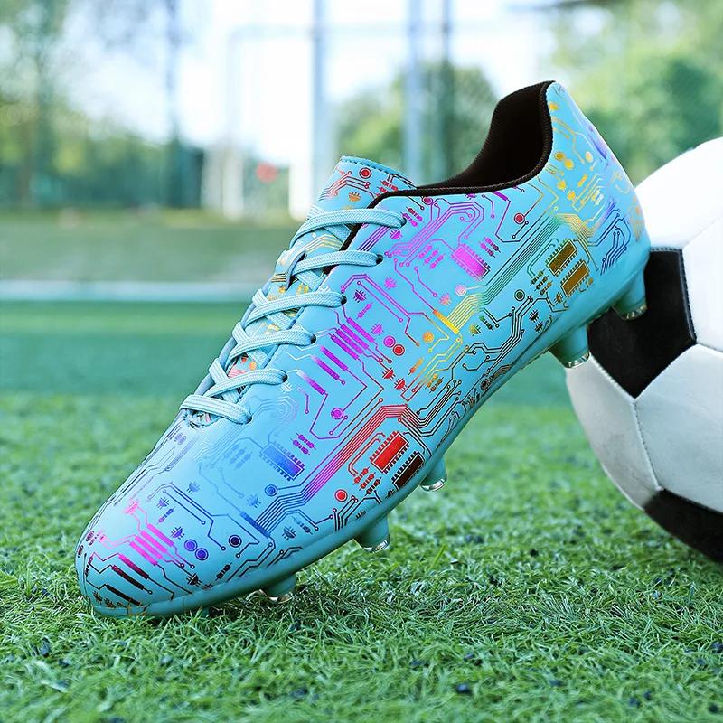 Men Soccer Shoes TF/FG Non-Slip Turf Grass Teenagers Football Boots 2024 New Original Pro Football Boots for Children