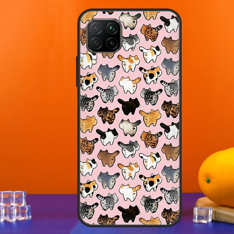 Cute Cat Pattern Kitten For Huawei Nova 7i 8i 11i 12i 12s 9 10 SE Y91 Y90 Y60 Y70 Y72 Y61 P30 P40 Lite P60 Pro Case
