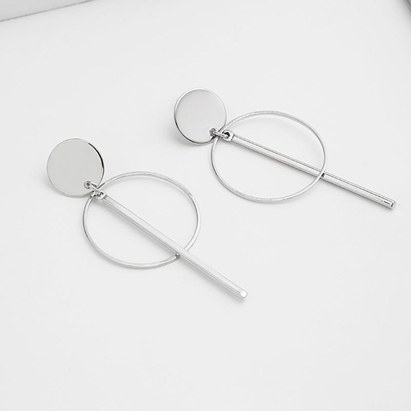 Modische Statement-Ohrclips, geometrische Ohrringe für Damen, hängende Ohrringe ohne Loch, moderner Schmuck