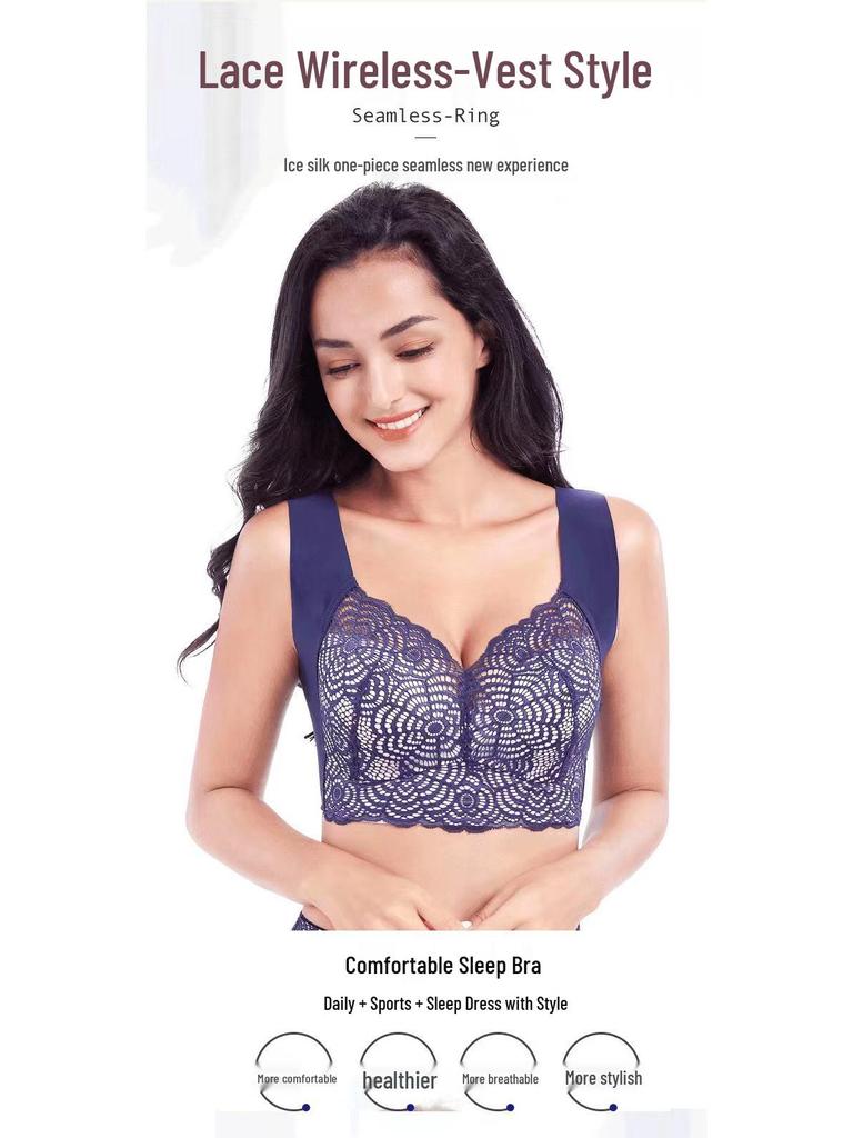 SHEIN Plus Size Lace Nursing & Yoga Bra: Sexy, Seamless, Supportive with Beautiful Back Design