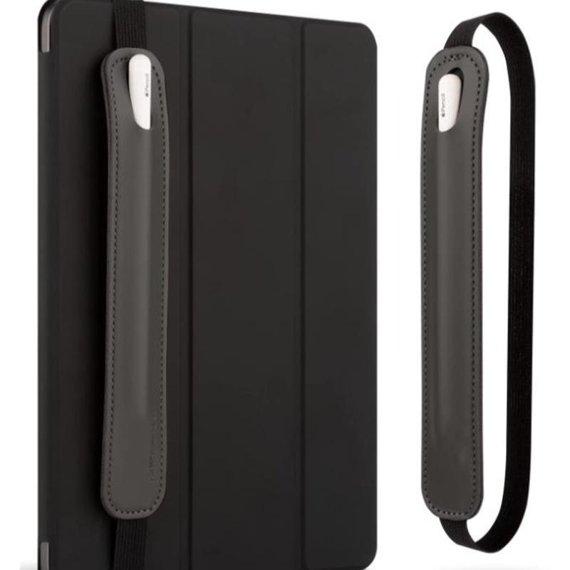 PU-Leder Elastisches Band Stylus Stift Hülle Tasche für Federmäppchen Anti-Verlust Befestigter Schutzbeutel für IPad IPencil 1 2