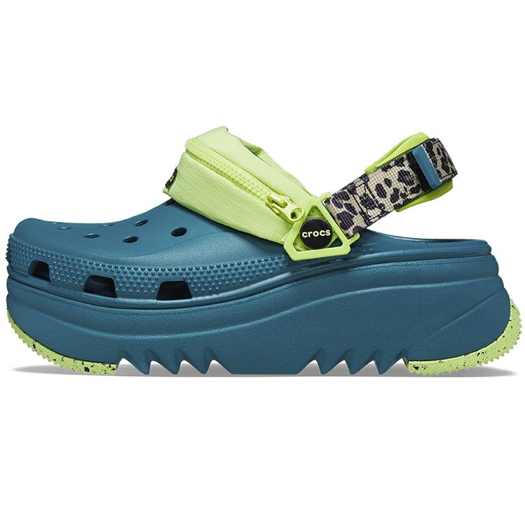 Crocs Hiker Xscape EVA Classic Print Clogs Unisex Footwear Blue Green 208605-9DB