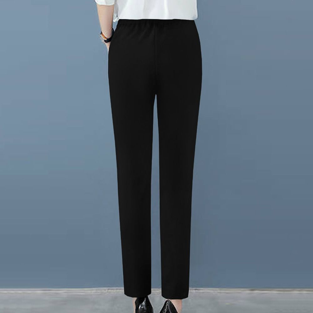 Pleated Business Harlan Pants with Pockets Professional Pants Casual High Waist Suit Pants  Girl