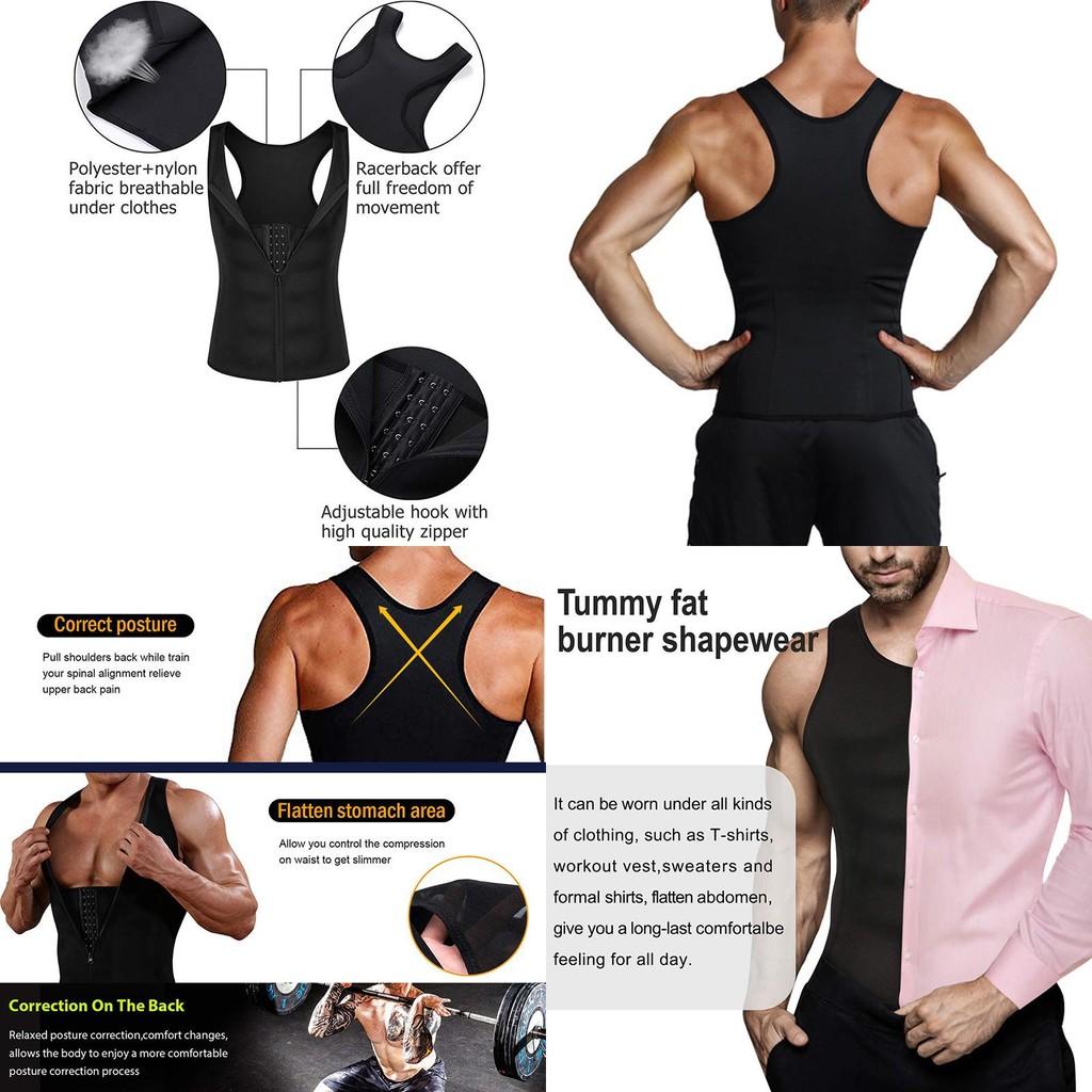 Neopren Bastu Kroppsformande Väst Med Överlägsen Magekontroll Och Ryggstöd**