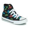 Converse Chuck Taylor All Star Shock Absorbing Durable High Top Canvas Shoes Kids Sneakers Black Green A01666C