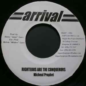 

7inch Record MICHAEL PROPHET - Righteous Are The Conquerors NONE Arrival Jamaica Reggae, Ska & Dub Used