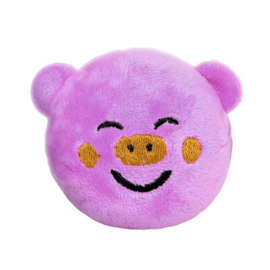 

Plush Pig Dog Chew Toy Bite Resistant Cartoon Pig Spiky Ball Dog Teething XS фиолетовый