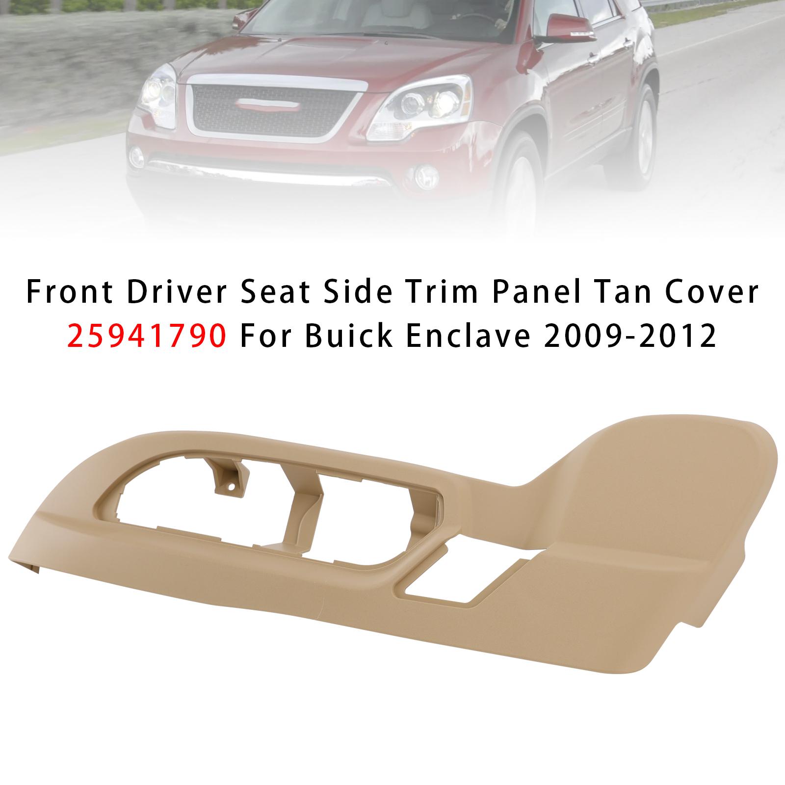 Front Driver Seat Side Trim Panel Tan Cover 25941790 For Buick Enclave 2009-2012