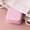 Childrens Jewelry Box With Pure Color Leather Material Multi Use Storage For Girls