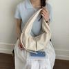 IELGY Ladies Dumpling Bag Large Capacity Commuter Shoulder Cloud Pleated Messenger Bag