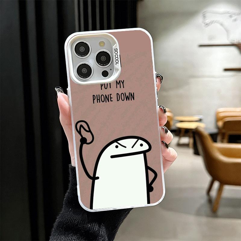 Funny Dont Touch My CallPhone Shockproof Phone Case for iPhone 17 Air 16 16E 15 Pro Max 14 Plus 13 Mini 12 Back Cover Anti Fall