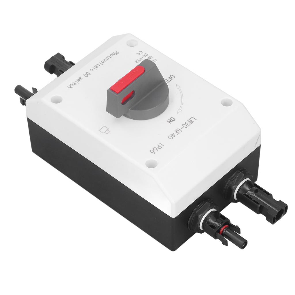Photovoltaic DC Isolator Solar Switch IP66 Waterproof Insulated Switch for Solar Powered RV 1200V