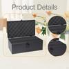 Card Storage Box Case Aluminum Alloy Dustproof Line with Sponge Holder Deck Organizer for