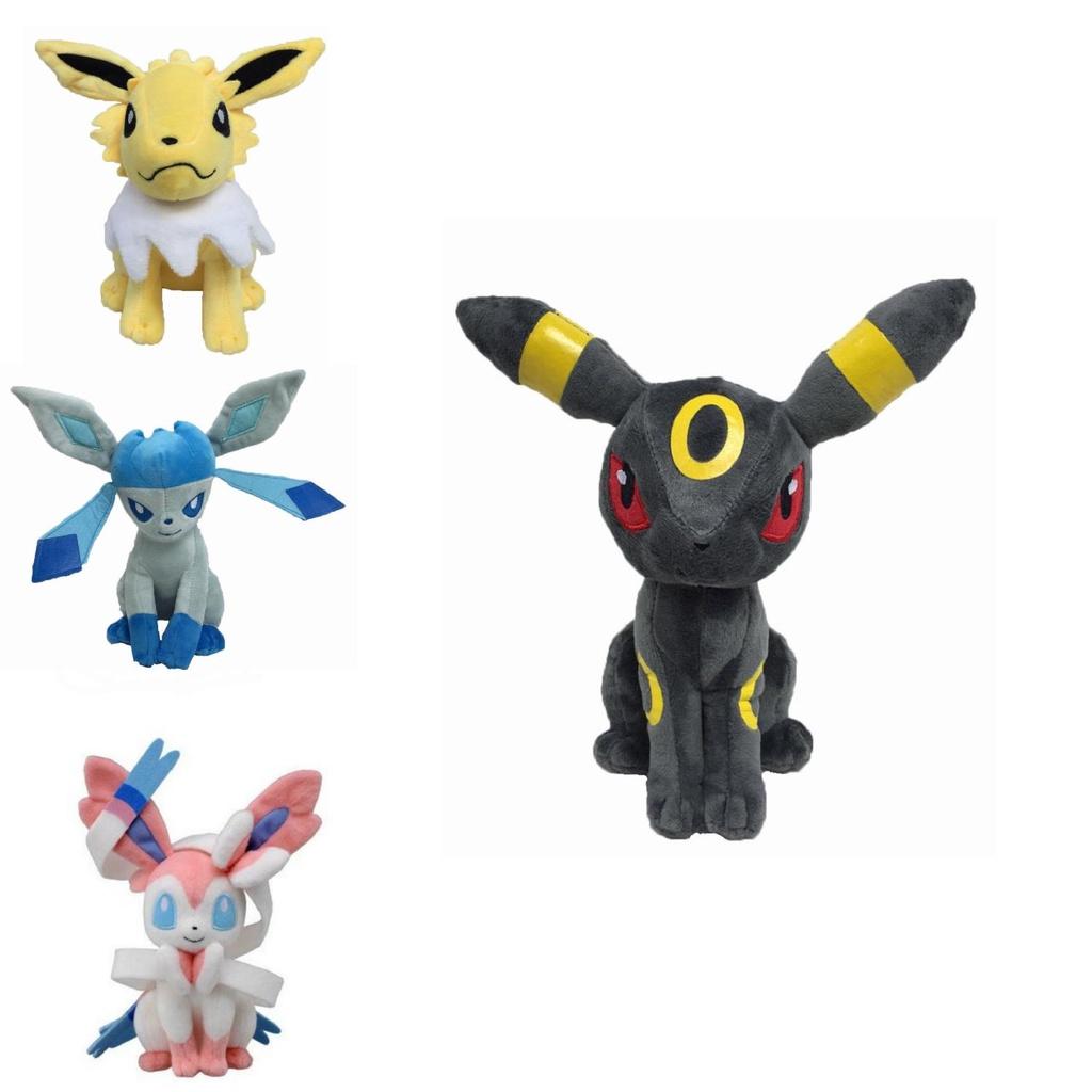 Adorable 8" Pokemon Jolteon Flareon Glaceon Plush Toy Stuffed Doll For Kids And Collectors