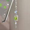 Cute Fruit Keychain Creative Summer Watermelon Pendant Key Chain Beaded Mobile Phone Anti-Lost Lanyard Bag Decorative Keyring