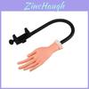 Manicure Practice Hand With Flexible Silicone Arm And Steel Components For Nail Students