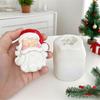Christmas Theme Candle Silicone Mold Santa Shape Silicone Mould For Handmade Candle Soap Making Epoxy Resin Craft