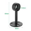 2pcs Flange Rod Holders Wardrobe Hanger Pipe Bracket for Clothes Pole Curtain Rods Ceiling Fixed Support Clamps 16/19/22mm