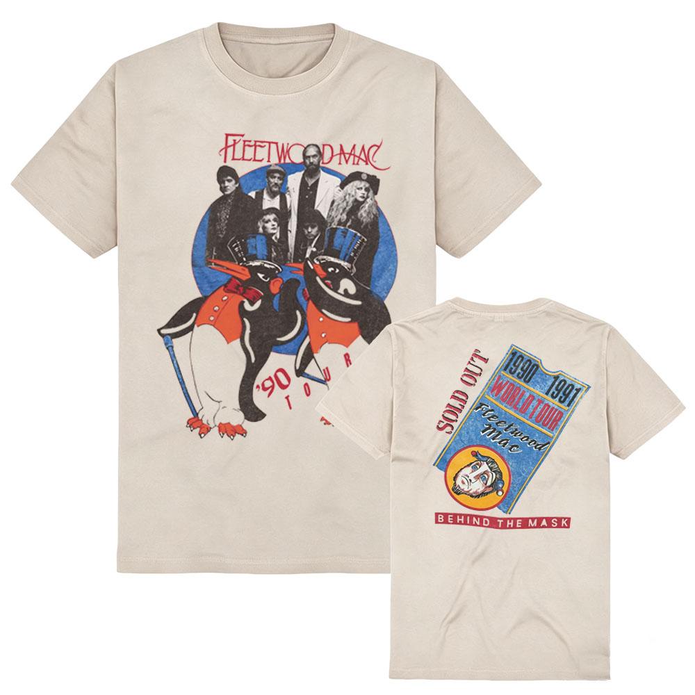 Fleetwood Mac T-Shirt 90s Vintage Rock Graphic Tee Pop Art Retro Streetwear Soft Pure Cotton Unisex Tee Top
