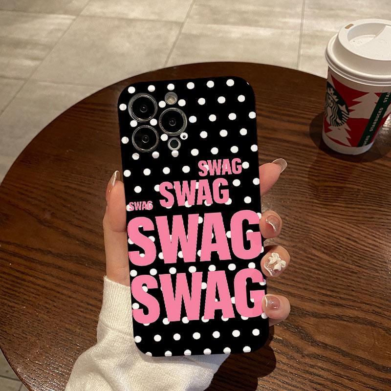 Luxury Y2K Style SWAG Phone Case for Xiaomi Mi 15T 14T 13 12 9 10 11 Poco C40 M5 X3 F4 NFC Pro 4G 5G Glossy Film Hard PC Cover