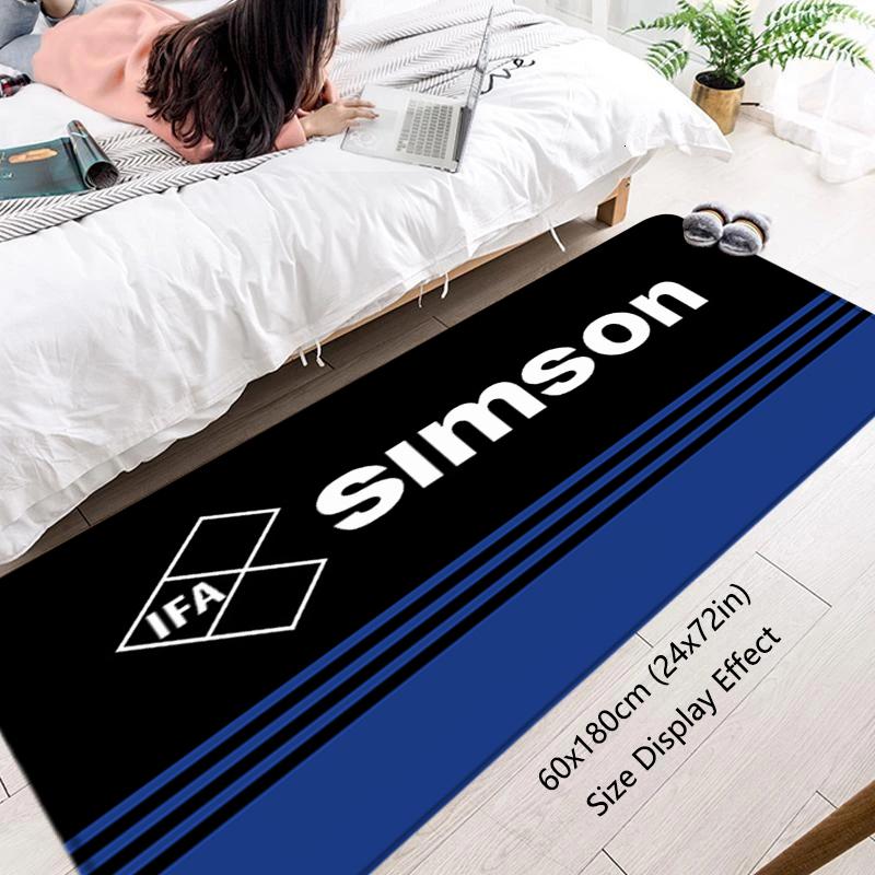 Floor Mat Simsons Motor Non-slip Foot Rug for Entryway Hallway Carpet Kitchen Water Absorbed Rugs Fluffy Bedside Mats Home Decor