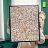 Beige resinový mozaikový omítka s slídou 7kg odolný mrazuvzdorný marmolit m64
