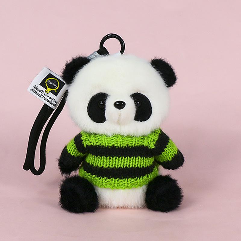 Premium Scented Panda Pendant Backpack: Dressed-Up Panda Doll In Various Styles
