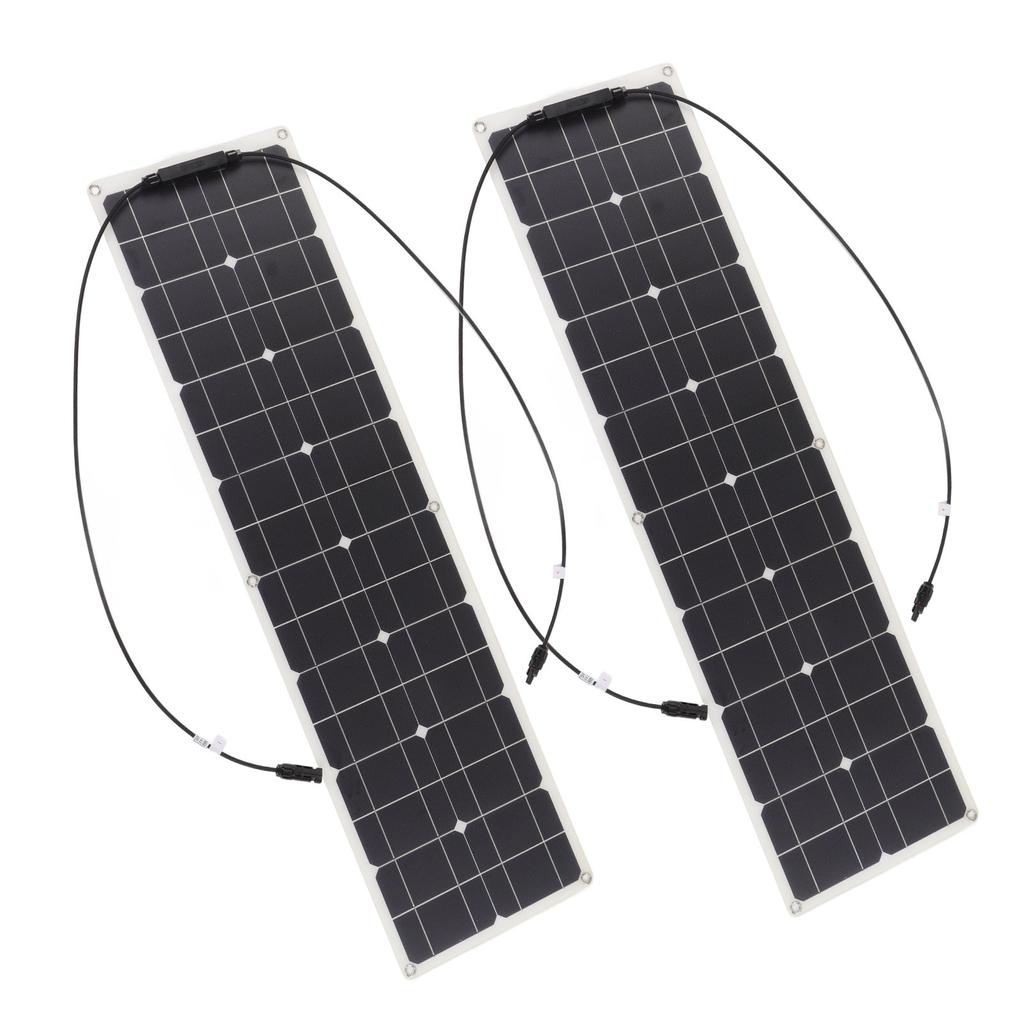 Flexible Solar Panel Set 100W Monocrystalline Silicon Solar Outdoor Equipment for RV Camping