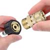 2pcs M22 Swivel Quick Connect Kit 3/8'' Quick Connect Pressure Washer Connector  Car Wash