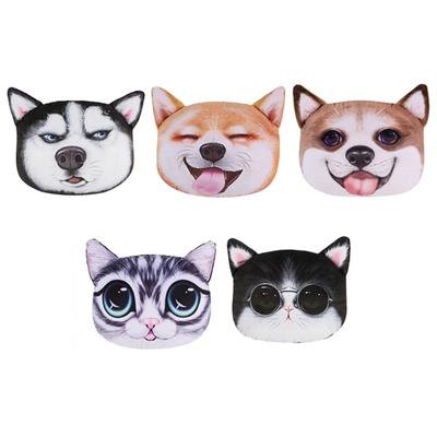 Car Headrest Dog Neck Pillow Novelty Soft Head Support Cushion for Adults Teens Unisex Car Interior Accessories