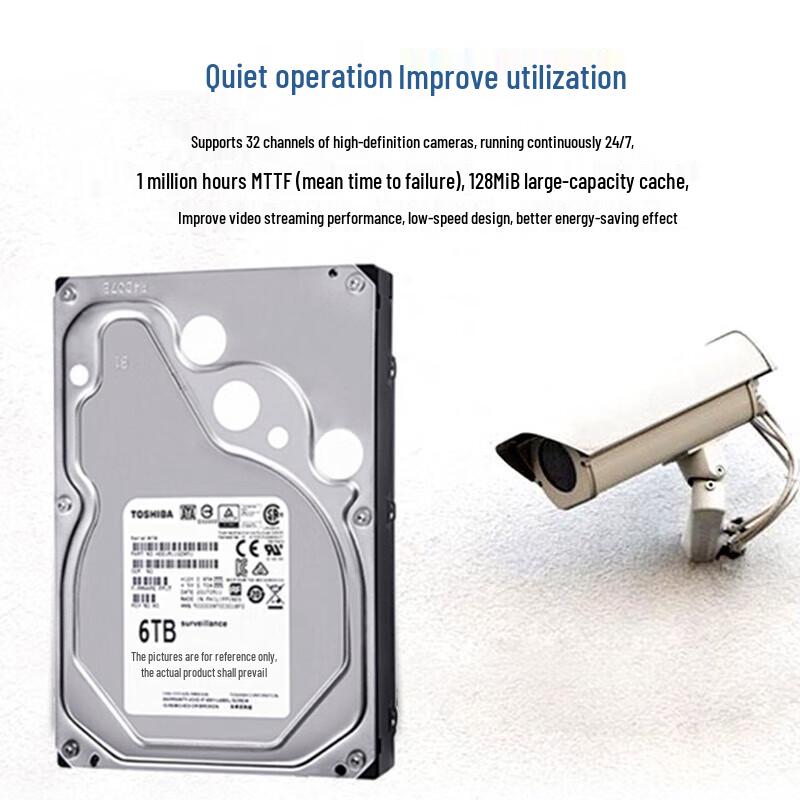 Toshiba 6TB SATA 5400RPM Surveillance Hard Drive
