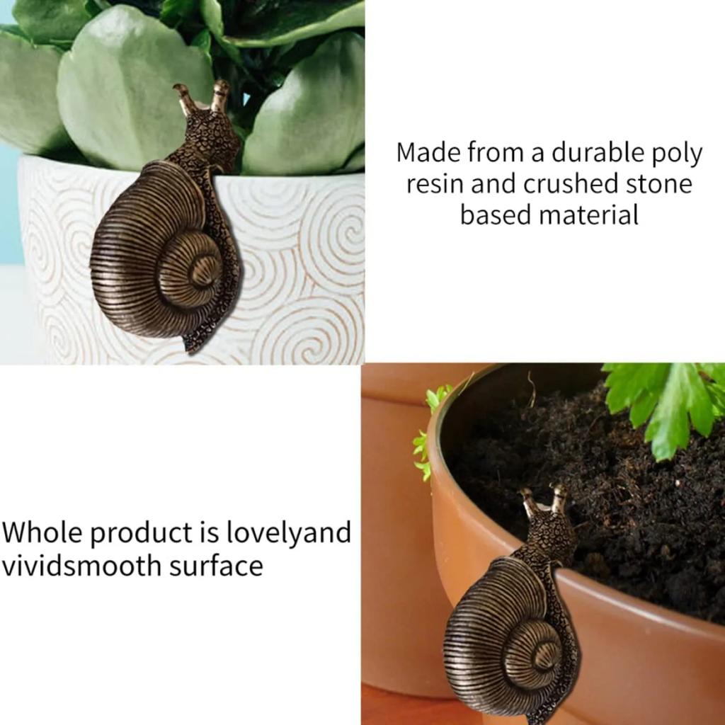 Hanging Flower Pot Snail Sculpture Decoration Resin Crafts Animal Sculpture Garden Decoration Home Decoration