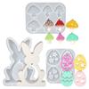 Easter Eggs Resin Casting Mould Rabbit Mushroom Pendant Making Mold  Pendnat Making
