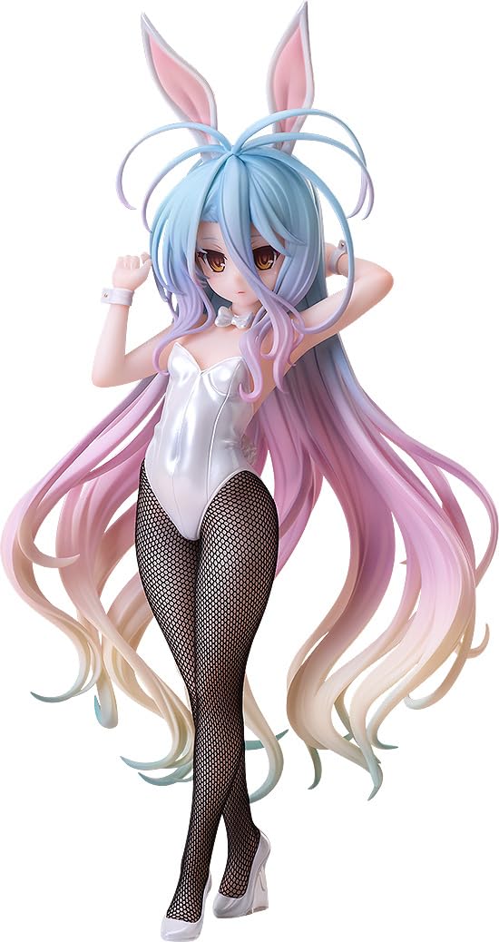FREEing No Game No Life Shiro Bunny Scale Plastic Figure Ver. 1/6 Pre-painted белый