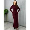 Women European Style Long Sleeve High Waist Slim Fit Long Mermaid Dress