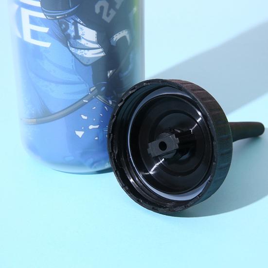 600ml Water Bottle Large Capacity Leak-proof Squeeze Type Drinking PP Material Squeeze Sports Water Bottle Daily Use