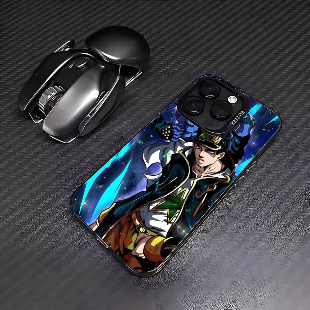 Чехол для телефона J-Johnny Joestar из J-Jojo Для iPhone17,16,15,14,13,12,11 Plus,Pro Max Цветной Посеребренный Внутренняя крышка iPhone15