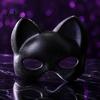 Stylish Costume Masque for Events Cat Masquerade Masque, Sparkly Sequins/Velvet/Black Half Face Comfortable Plastic Adults Women Men Halloween