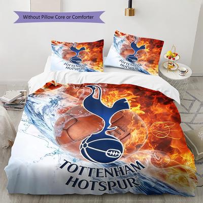 Spurs Logo  Bedding Quilt Set Quilt Cover Pillowcase Home Decoration Birthday Gift (1 * Duvet Cover + 2 * Pillowcase, Without Core)