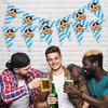 Decorazioni Oktoberfest Stendardo Bandiera Bavarese da 8 Metri Forniture Festa della Birra Ghirlanda Striscione per Giardino Bar Casa Tende Esterno