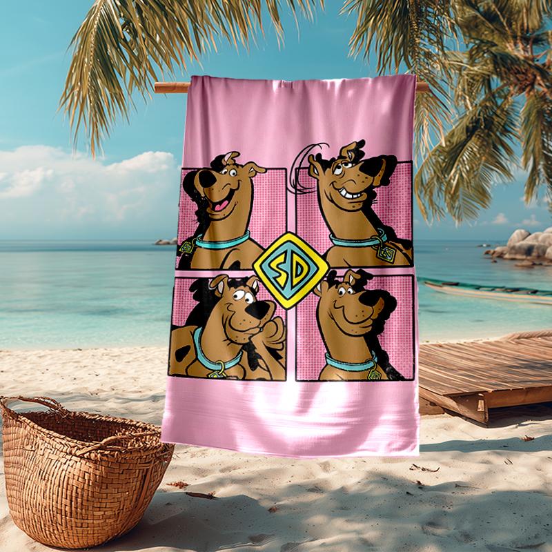 Ultra-Soft Beach Towel with Scooby-Doo Theme,Ideal for Pool - Camping, Diving - Perfect Travel Essential, Vibrant Beach Towel.