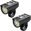 9 LED Bicycle Headlight USB Rechargeable Bike Lamp Super Bright Handlebar Lights Outdoor Waterproof Cycling Front Light